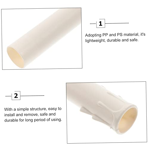 20pcs White Chandelier Tube Covers Decorative Candle Sleeves Easy Install