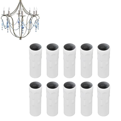 10PCS Iron Candle Sleeve Holder for E14 Chandelier