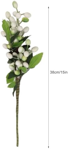 FRELEAN Artificial Fruit Decorations 5PCS White