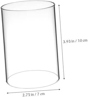 2pcs Glass Candle Covers for Taper Candles with Open Ends Nautical Holder