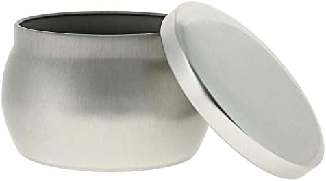 Bright Creations 24-Pack Candle Tins with Lids - 4 oz Silver