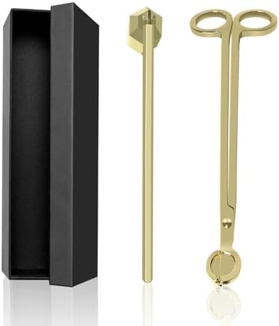 Santiyis Gold Candle Care Kit With Wick Trimmer And Snuffer