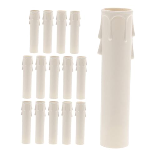 Garneck 15pcs Candle Socket Replacement Covers for Chandelier Drip Aesthetic Teardrop Design