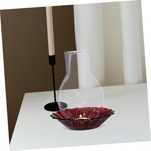 4pcs Clear Glass Candle Covers for Pillar Candles