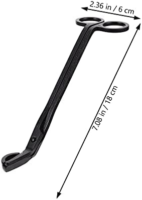IMIKEYA 3pcs Black Stainless Steel Candle Wick Trimmers and Snuffers