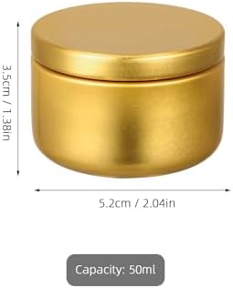 Artibetter 24pcs Aluminum Candle Tins 2oz with Lids