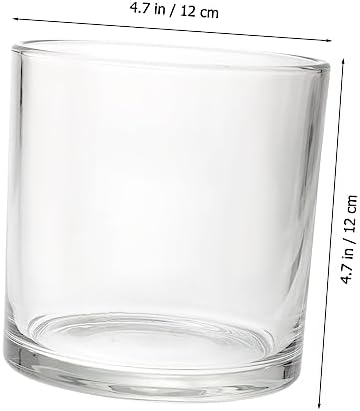 Clear Glass Candle Cover Windproof Dome for Votive Candles