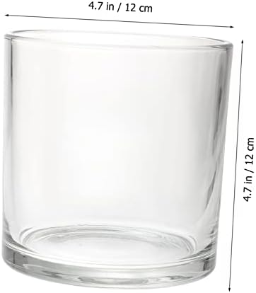 Zerodeko Simple Candle Protectors Glass Shades Windproof Holders