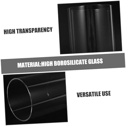4pcs Glass Candle Holder Sleeves Windproof Covers for Home Dining Cafe