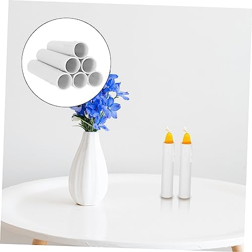 20pcs Plastic Teardrop Candle Lamp Base Sleeves for Chandeliers and Lanterns