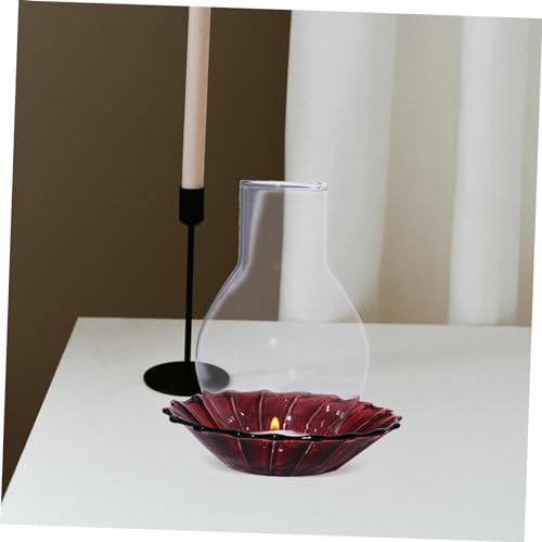 Zerodeko Clear Glass Candle Holder Sleeve for Pillar Candles 1