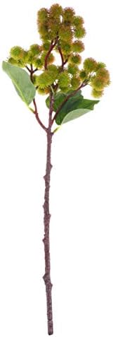 Cabilock Artificial Chestnut Fruit Decoration 1pc Dark Green
