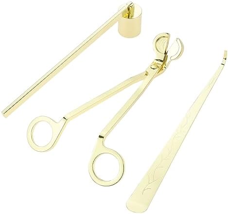 Gold 3 in 1 Candle Accessory Set