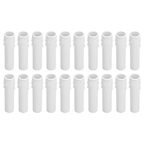 Candle Covers Sleeves 4 Inch E12 Flame Retardant for Chandeliers Home Restaurant