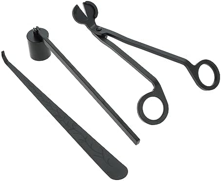 3 in 1 Candle Accessory Set Black