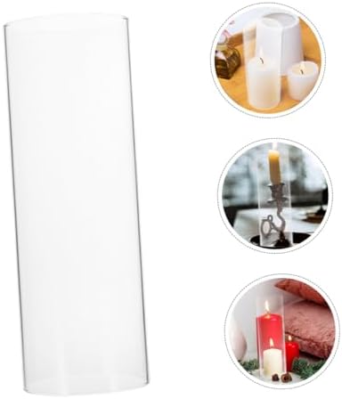 Zerodeko Glass Candle Lampshade Votive Holder Windproof Cover