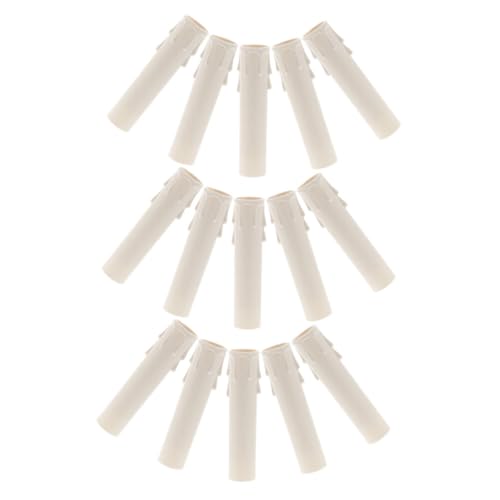 Happyyami 15pcs Chandelier Candle Sleeves Plastic Covers for Votive Holders