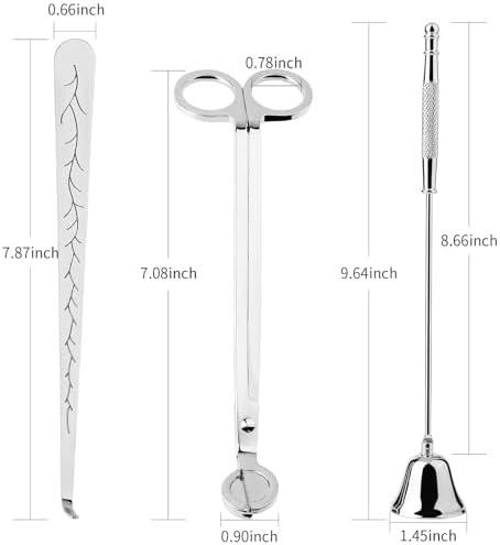KEDMOT 3 in 1 Candle Trimmer Set with Gift Package