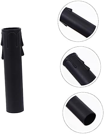 POPETPOP 20 Pcs Candle Chandelier Socket Covers Teardrop Design Plastic Sleeves