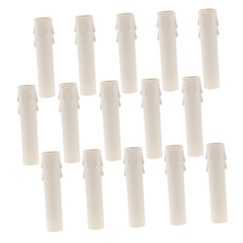 Chandelier Light Covers 15pcs Teardrop Shape Candle Sleeves