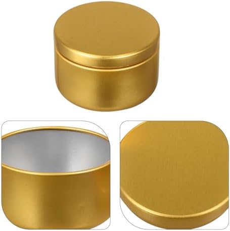 Artibetter 24pcs Aluminum Candle Tins 2oz with Lids