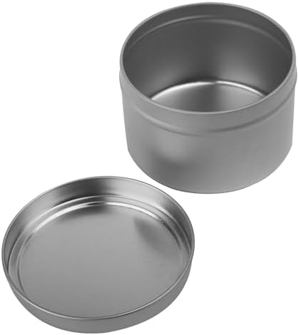 GENHAKON 36 Pack 8 oz Silver Candle Tins for Candles