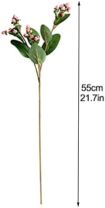 3Pcs Artificial Hypericum Berry Stem for Wedding Home Decor