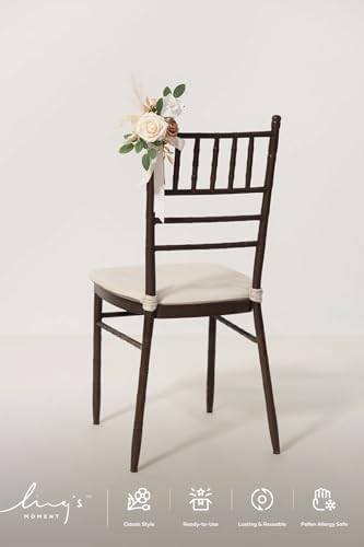 Lings Moment 8pcs Wedding Aisle Chair Decorations