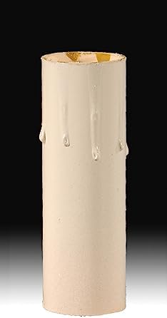 BP Lamp 4 Inch Ivory Tinted Drip Candle Covers