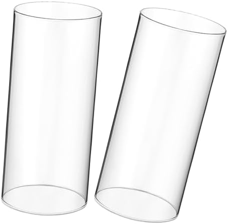 PRETYZOOM 4pcs Glass Candle Holder Sleeve Decorative Shades