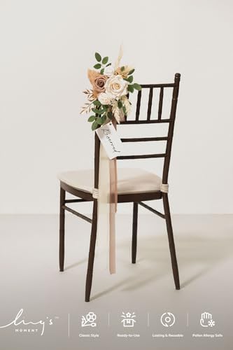 Lings Moment 8pcs Wedding Aisle Chair Decorations