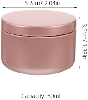 24 Pcs Pink Aluminum Candle Tins for DIY and Storage
