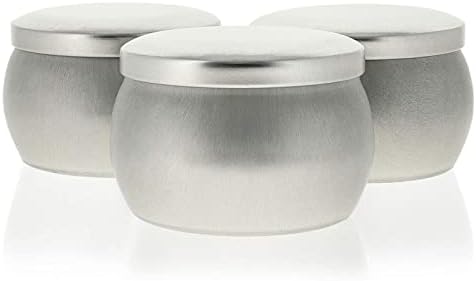 Bright Creations 24-Pack Candle Tins with Lids - 4 oz Silver