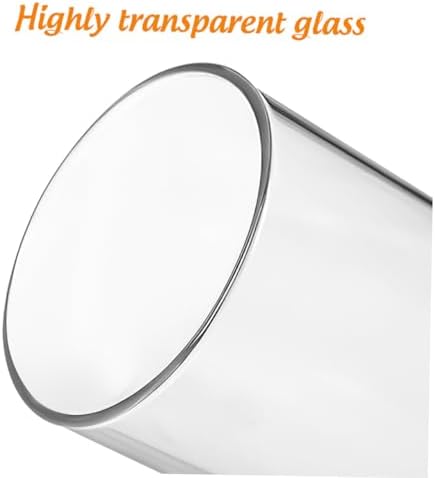 IMIKEYA 10pcs Clear Glass Candle Holder Sleeves