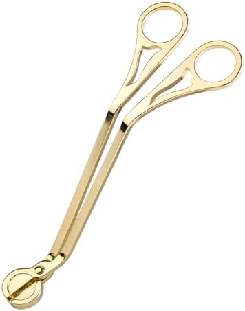 Gold Candle Wick Trimmer with Scissor Head