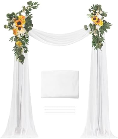 VEVOR Artificial Wedding Arch Flowers Kit Pack of 3