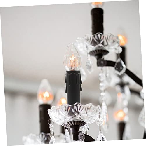 HOMSFOU 24pcs Tall Candle Socket Covers for Home Decor
