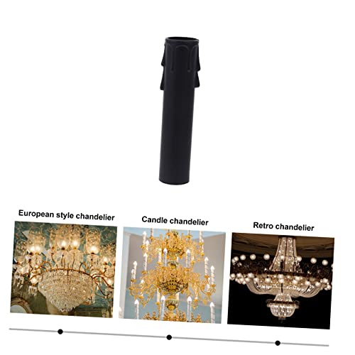 Gadpiparty 20pcs Plastic Chandelier Candle Sleeves Waterproof Dripless Covers