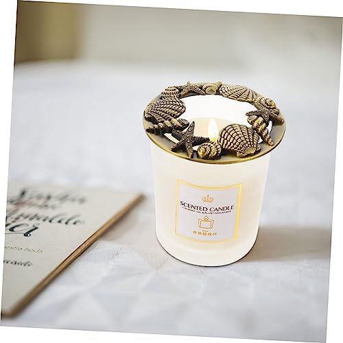 Balacoo Jar Candle Top Lid with Beach Shell Design