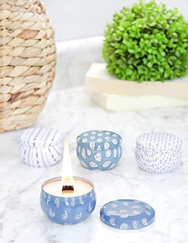 Darware Boho Metal Candle Tins 12 Pack 4 Designs