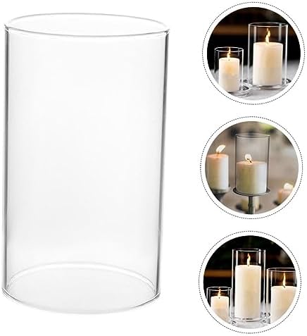 Clear Glass Candle Holder Sleeve for Pillar Candles