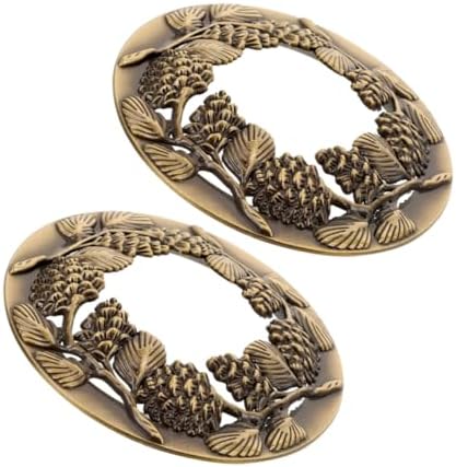 Tofficu 2pcs Metal Candle Toppers with Hollow Design