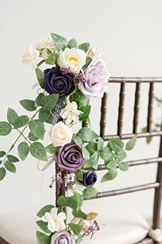 Lings Moment 10pcs Artificial Wedding Chair Flowers