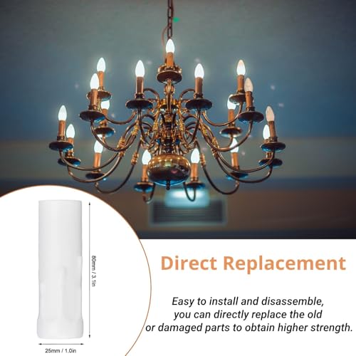 10PCS Iron Candle Sleeve Holder for E14 Chandelier