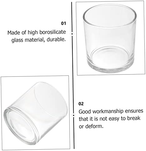Zerodeko Simple Candle Protectors Glass Shades Windproof Holders