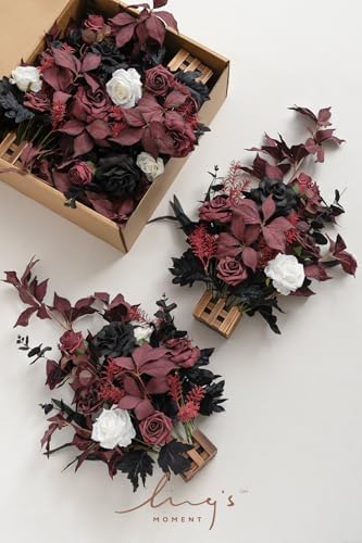 Lings Moment 175 Inch Artificial Flower Arrangements 4pcs Wedding Decor