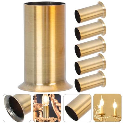 12 Pcs Iron Candle Sleeve Covers for Chandeliers