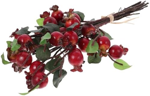 COHEALI Artificial Pomegranate Flower 5Pcs Decor