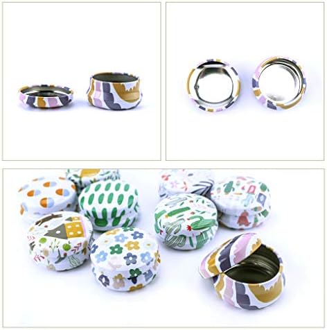 Rolin Roly 12Pcs Mini Aluminum Candle Travel Tins with Lids