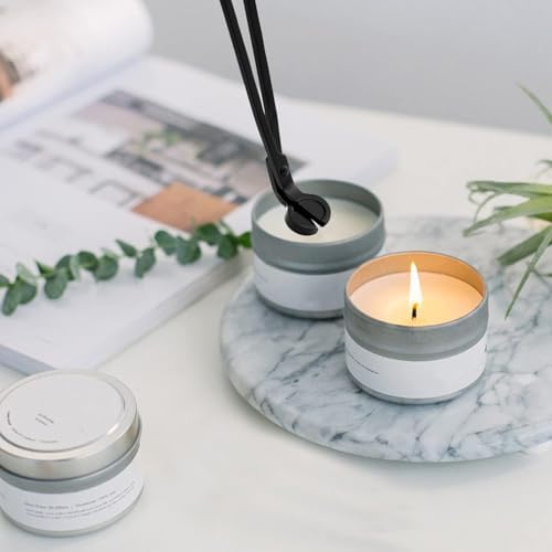 15 Pcs Black Stainless Steel Candle Wick Trimmer Set